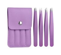 Pince à extensions de cils,Inclinés en Acier Inoxydable - Pince pour épilation des sourcils et cils,pour poils du visage et incarnés, maison, salon, voyage, artistes, femmes et