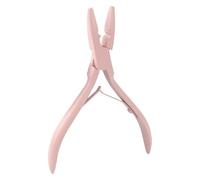 Pince à extensions, kit d'outils professionnels for l'application d'extensions de cheveux à micro-anneaux, pince de fermeture for perles à micro-liens(Pink)