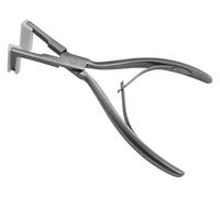 Pince à extensions, pince en acier inoxydable for extensions de cheveux à bande adhésive, outils d'extension de cheveux à joint plat for usage professionnel en salon(Silver)