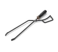 Pince à feu, poignée en bois isolée, poignée améliorée, pince à bûches, ciseaux à bois de chauffage, fournitures de Camping pour Camping en plein air, Barbecue