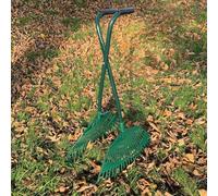 Pince à feuilles - Pince de jardin à long manche robuste pour ramasser les feuilles, l'herbe coupée - Ramassage facile avec pagaie en plastique