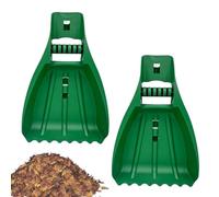 Pince à feuilles, râteau à main, 49 x 34 x 8 cm, design ergonomique, outils de ramassage robustes, solution de nettoyage d'extérieur pour feuilles, tontes d' , débris de pelouse