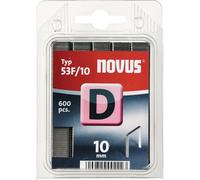 Pince à fil plat D type 53 F L.11,3mm 10mm 1,25mm 600 pcs NOVUS