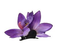 Pince à Fleurs Pourpre, Accessoire Cheveux Mariage, Tissu | Coiffe Élégante pour Chignon, Usage Fête et Vacances, Prise Douce, Style Chic pour Mariées