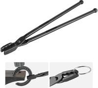 Pince à forger VEVOR, 458 x 38 x 19,0 mm Pince à mâchoires en forme de loup 96 ± 5° angle maximal de la mâchoire, Pince à mâchoires en forme de loup en acier au carbone, 8 mm épaisseur maxi de la mâch