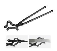 Pince à forger VEVOR, 463 x 78 x 52,3 mm Pince à forger Z-V-Bit 96 ± 5° angle maximal de la mâchoire, Pince Z-V-Bit en acier au carbone, 10,4 mm max. Épaisseur des mâchoires, pince de forgeage à manch