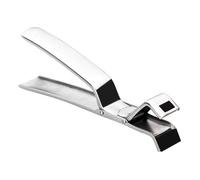 Pince à four - GEFU - FIXIT - Acier inoxydable noir - Thermorésistance jusqu'à 250 ° - Ergonomique