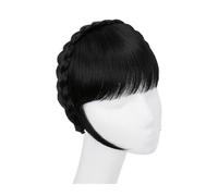 Pince à frange, Perruque élégante avec frange et pince à cheveux, postiche d'aspect naturel for femme - Idéal for un usage quotidien et les fêtes - Bandeau synthétique - Accessoires for cheveux for fe