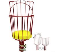 Pince à fruits extensible avec récolte amovible, perche pour la cueillette des branches hautes, outil télescopique, pour pêcheuse orange, kaki, appareil de jardin léger (rouge 580)