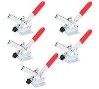 Pince à Genouillère GH-201-C 5pcs Dispositif de Serrage à Genouillère Capacité de Maintien 182 kg Sauterelle de Serrage Pince à Bascule Horizontale Desserrage Rapide