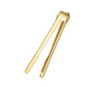 Pince à Glace Petites pinces à glace épaisses en acier inoxydable, for la maison, le Bar, cuisine, Cube de sucre créatif et Clip service alimentaire(Golden,6inch)