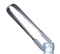 Pince à Glaçons en Acier Inoxydable 304 - Saisisseur de Sucre avec Tête Silicone Antidérapante | Mini Ustensile pour Servir Apéritifs et Bonbons | Design Plaqué Or Idéal Bar, Fêtes, Buffet, Cuisine