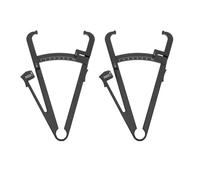 Pince à Graisse Corporelle Portable 2 Pièces ABS 16,5x10x0,5cm | Mesure Précise du Taux, Suivi à Domicile Salle, pour Hommes et Entraîneurs