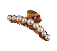 Pince à griffes avec perles pour cheveux, pince à griffes avec de grandes perles | Clip de mâchoire antidérapant et tenue forte,Clip de mâchoire longue Pinces à cheveux avec perles fantaisie pour do