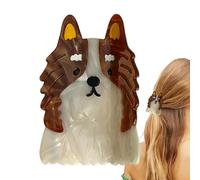 Pince à griffes de chien, barrettes à cheveux pour filles | Pince à cheveux en forme de chien à forte tenue,Pince à cheveux courte Portable pour femme, chien de berger, Animal, pour la maison, le dort