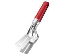 Pince à gril en acier inoxydable, spatule rabattable de 10 pouces avec poignée en silicone, outil de cuisson multifonction facile à nettoyer pour steak, poisson, hamburgers, pince gril pour barbecu