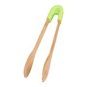 Pince à grille-pain en bambou pour la cuisson du pain ou du thé - Vert carré