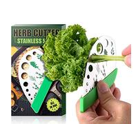 Pince à herbes en acier inoxydable 9 trous coupe-feuilles rasoir gadget de cuisine pour