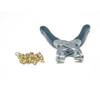 Pince à œillets 5 mm 100 œillets en laiton doré