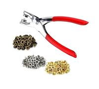 Pince à œillets avec 300 œillets métalliques pour cuir, bâche, chaussures, travaux manuels, tissu