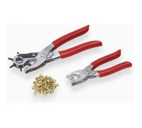 Lot de pinces a oeillets + emporte-piece