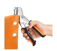 Pince à œillets portative en acier inoxydable sans effort pour œillets, rivets, boutons sur cuir, toile, bâche et tissu (50 jeux et outils, 6 mm)