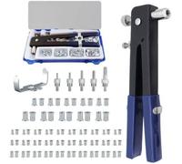 Pince à Insert Fileté 86PCS - LON® - Écrous à River M3-M8 - Bleu - Acier Massif avec Coffret