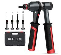 Pince à Insert Fileté, Beaspire Pince à Rivets, Kit Pince Insert Fileté à Cliquet Professionnel avec M4, M5, M6, M8 mandrins et 40 écrous