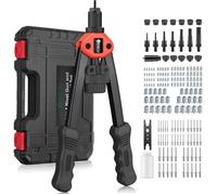 Pince à Insert Fileté JiGiU 2 EN 1 avec 110 Écrous et 7 Mandrins - Rouge