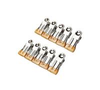 Pince a Linge 10Pcs Stainless Steel Clothes Peg Household Multipurpose Sealing Clips Windproof Non Slip No Trace Fixed Clamp Airing Clothespin(Gold)