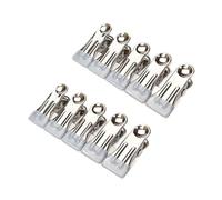 Pince a Linge 10Pcs Stainless Steel Clothes Peg Household Multipurpose Sealing Clips Windproof Non Slip No Trace Fixed Clamp Airing Clothespin(Gray)