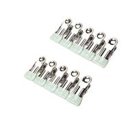 Pince a Linge 10Pcs Stainless Steel Clothes Peg Household Multipurpose Sealing Clips Windproof Non Slip No Trace Fixed Clamp Airing Clothespin(Green)