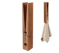 Pince À Linge Géante En Bois Durables Avec Ressort - Porte-Serviettes Robuste Pour Salle De Bain, Salon Et Buanderie