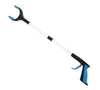 Pince à litière pliable de 81cm, 2 pièces, Portable, Long manche, bras ramassage, extension des déchets jardin, outils pour Ramasser Déchets(Blue)