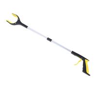 Pince à litière pliable de 81cm, 2 pièces, Portable, Long manche, bras ramassage, extension des déchets jardin, outils Pour Le Ramassage Des Déchets(Yellow)