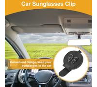 Pince À Lunettes De Soleil Pour Voiture, Clip Magnétique Universel Protection Pour Lunettes De Soleil Sur Pare-Soleil, CuirPolyuréthaneNoir 10X6Cm 1 Pièce