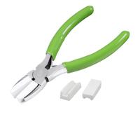 Pince à mâchoire en nylon pour la fabrication de bijoux, outil de redressement de fil adapté pour les boucles de perles et la mise en forme de têtes de rechange