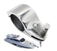 Pince À Mâchoires Marine - Glissière pour Tube en Acier Inoxydable, Raccord D'auvent Rond | Accessoire De Quincaillerie De Bateau, Durable, Résistant À La, Installation Facile, Équipement De