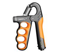 Pince à main de gymnastique 5-100Kg, extenseur poignet, renforcement la, dynamomètre réglable, poignée doigt, avant-bras, entraîneur récupération musculaire(Orange 5-100KG)