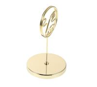 Pince à Marque-Places de Mariage, Support Porte-mémos en Métal Or | Caractère Fu Debout, Clip Robuste, Affichage Sûr et Compact, pour Cartes de Nom et Centres de Table