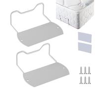 Pince à matelas antidérapante, butée de glissement de matelas - Support de matelas antidérapant | 2X barre de retenue de matelas Anti-lit coulissant, bouchon de glissière de lit, bouchon de matelas po