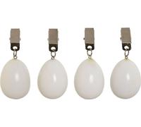 Pince à nappe Home ESPRIT Blanc 3,5 x 3,5 x 5,5 cm