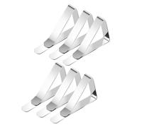 Pince à nappe metallique Silver 6-pack