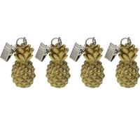 Pince à nappe Versa 3,6 x 6 x 3,6 cm Ananas 4 pièces