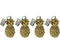 Pince à nappe Versa 3,6 x 6 x 3,6 cm Ananas 4 pièces