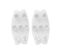 Pince à neige - Embouts de pointes transparents, Traction du pied par temps froid, protection de couvre-chaussures extensible | Aide à la sécurité pour marcher sur un sol glacé, sur le chemin du