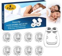 Pince À Nez Anti Ronflement, 8pcs Clip De Nez En Dilatateur Nasal Silicone Magnétique Dispositifs Anti-Ronflement Améliore La Respiration Empêcher Le Ronflement