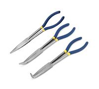 Pince à nez Long de 11 pouces, 0/45 / 90 degrés, bouchon à nez courbé, extracteur de câble, pince à aiguille, collier de serrage, outil manuel, ensemble d ' outils robustes