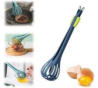 Pince à nourriture et fouet à œufs 2 en 1, outil de cuisine multifonctionnel pour la cuisson, mixeur à salade et pince à nourriture, pince à pain, mixeur manuel (2 pièces)