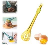 Pince à nourriture et fouet à œufs 2 en 1, outil de cuisine multifonctionnel pour la cuisson, mixeur à salade et pince à nourriture, pince à pain, mixeur manuel (2 pièces)